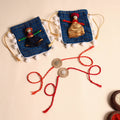  Handmade Bead & Stone Work Jute Rakhi (Set of 2)