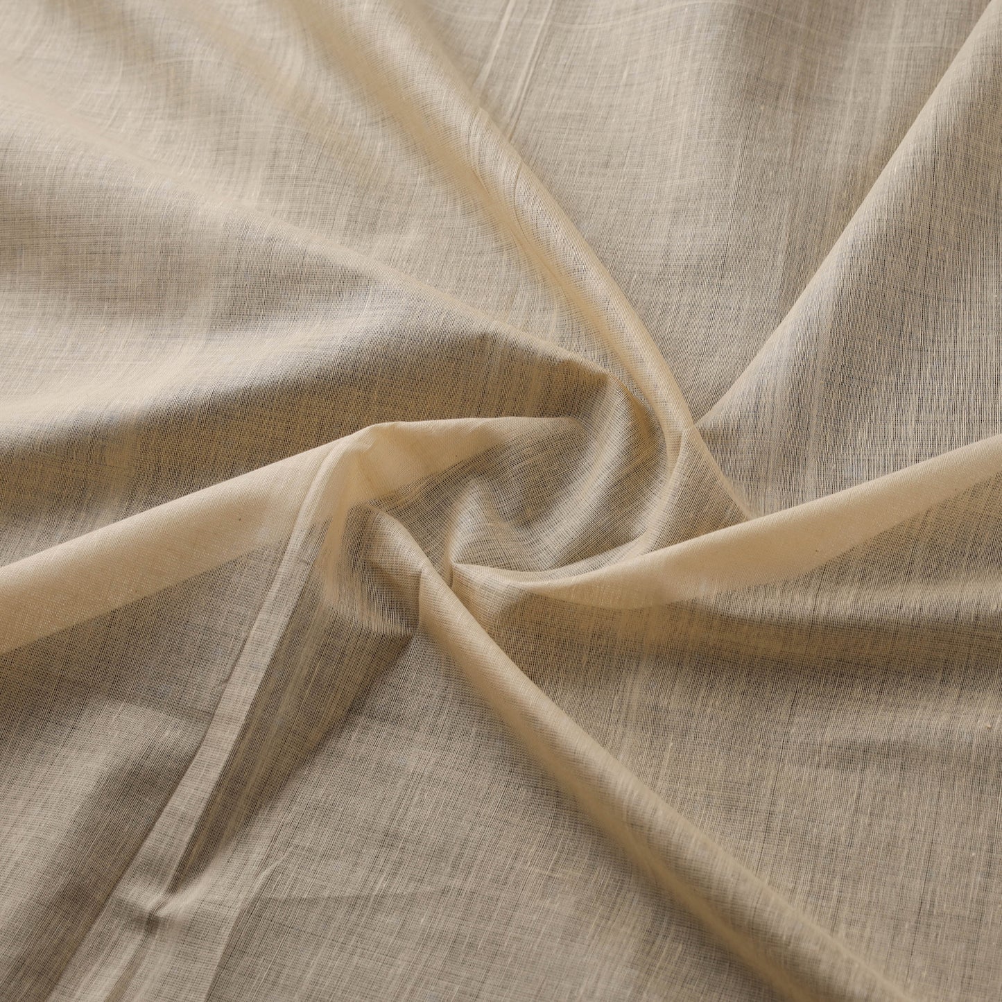 Beige - Neem Balaramapuram Handloom Organic Cotton Fabric 05