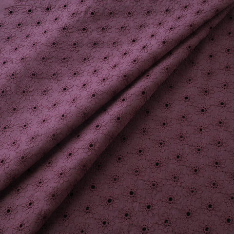 Floral Embroidered Cotton Hakoba Fabric 02