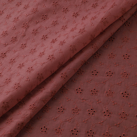 Floral Embroidered Cotton Hakoba Fabric 03