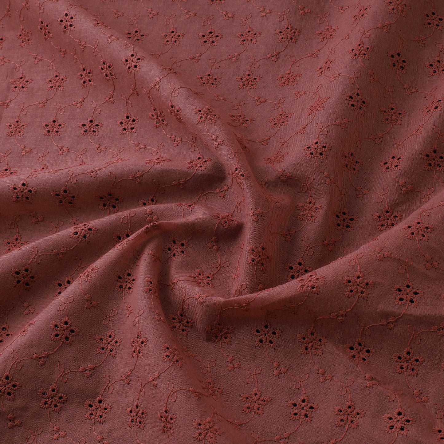 Floral Embroidered Cotton Hakoba Fabric 03