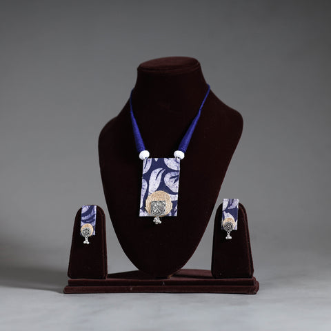 Handmade GS Jute Fabart Necklace Set 23