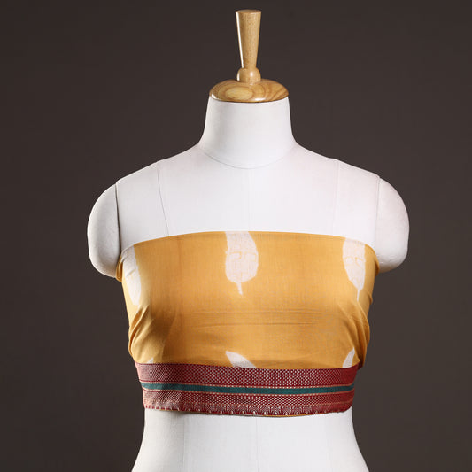 Yellow - Shibori Tie-Dye Cotton Blouse Piece