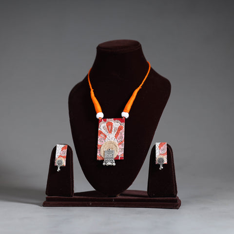 Handmade GS Jute Fabart Necklace Set 13