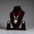  Handmade GS Jute Fabart Necklace Set 