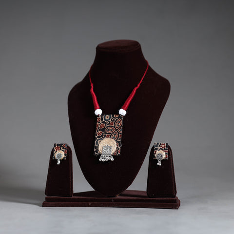  Handmade GS Jute Fabart Necklace Set 