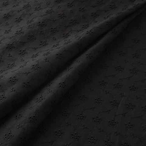 Floral Embroidered Cotton Hakoba Fabric 09