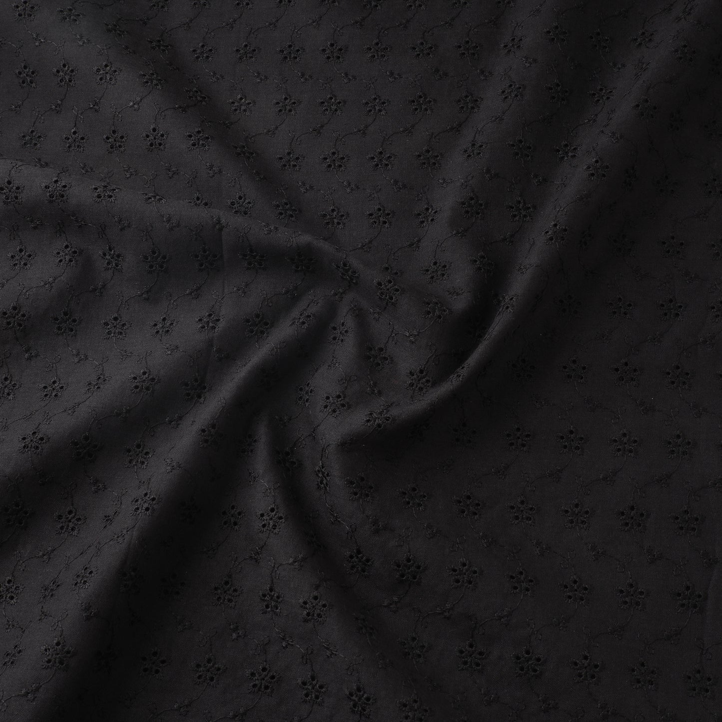 Floral Embroidered Cotton Hakoba Fabric 09