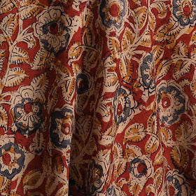 Pedana Kalamkari Hand Block Print Natural Dyed Cotton Fabric 04