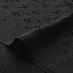 Floral Embroidered Cotton Hakoba Fabric 09