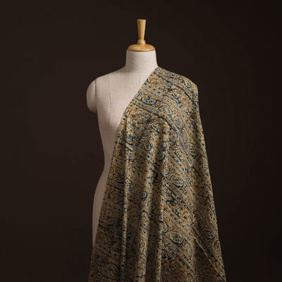 Pedana Kalamkari Hand Block Print Natural Dyed Cotton Fabric 05