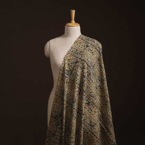 Pedana Kalamkari Hand Block Print Natural Dyed Cotton Fabric 05