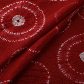 Red - Shibori Tie-Dye Pure Cotton Fabric 05