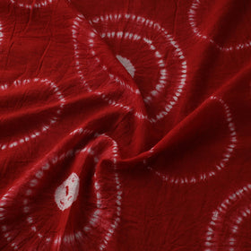 Red - Shibori Tie-Dye Pure Cotton Fabric 05
