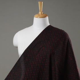 Buy Black Akola Block Printed Cotton Fabric Online