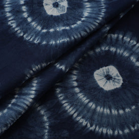 Blue - Shibori Tie-Dye Pure Cotton Fabric 07