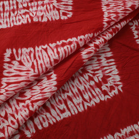 Red - Shibori Tie-Dye Pure Cotton Fabric 08
