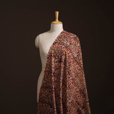 Pedana Kalamkari Hand Block Print Natural Dyed Cotton Fabric 13
