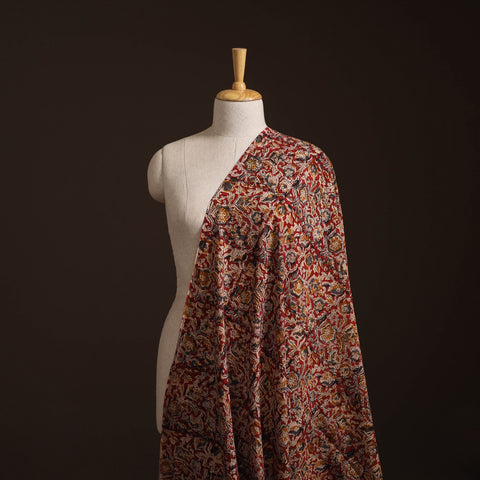 Pedana Kalamkari Hand Block Print Natural Dyed Cotton Fabric 13