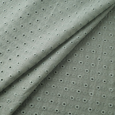 Floral Embroidered Cotton Hakoba Fabric 10