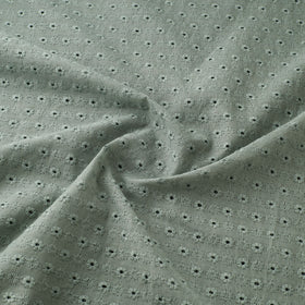 Floral Embroidered Cotton Hakoba Fabric 10