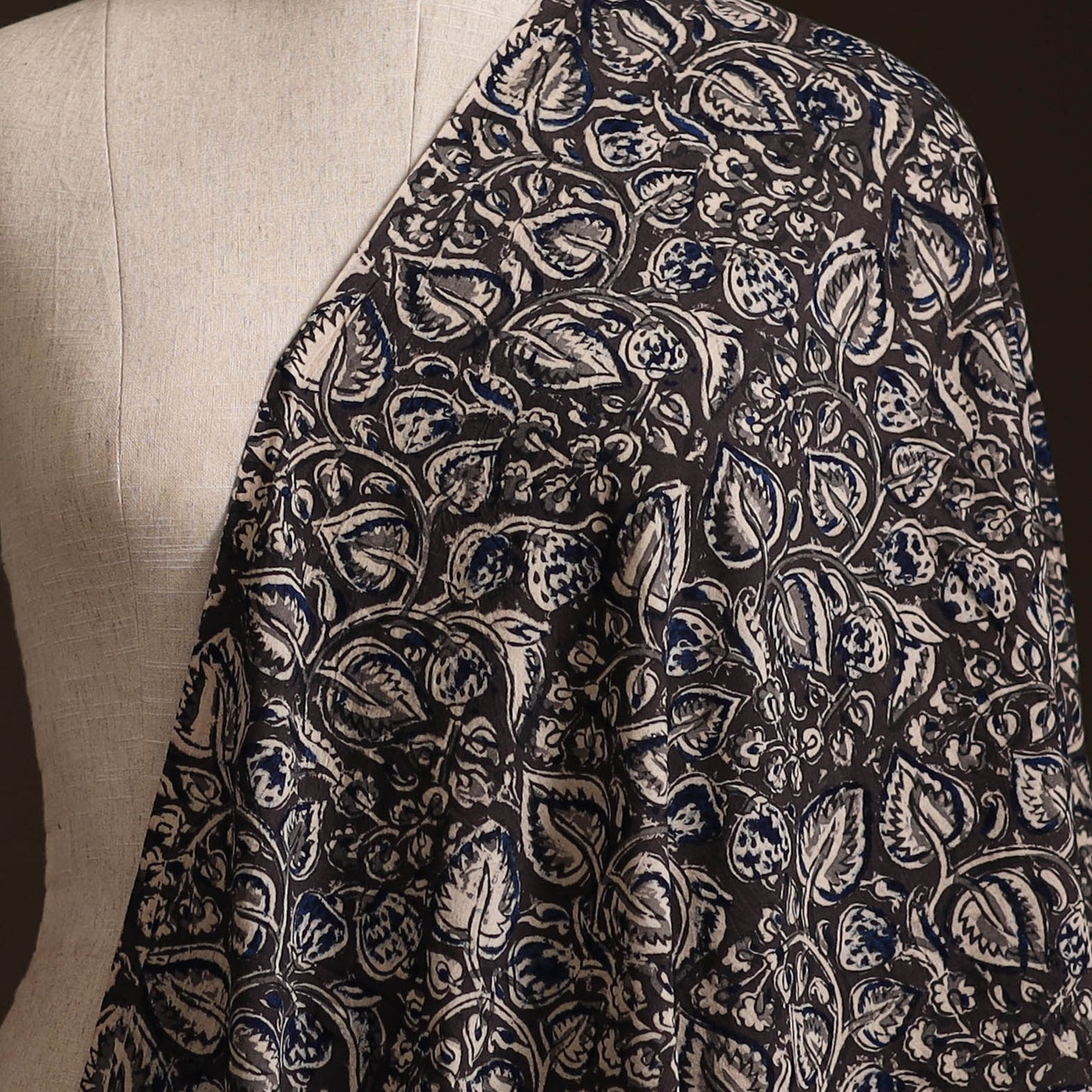 Pedana Kalamkari Hand Block Print Natural Dyed Cotton Fabric 15
