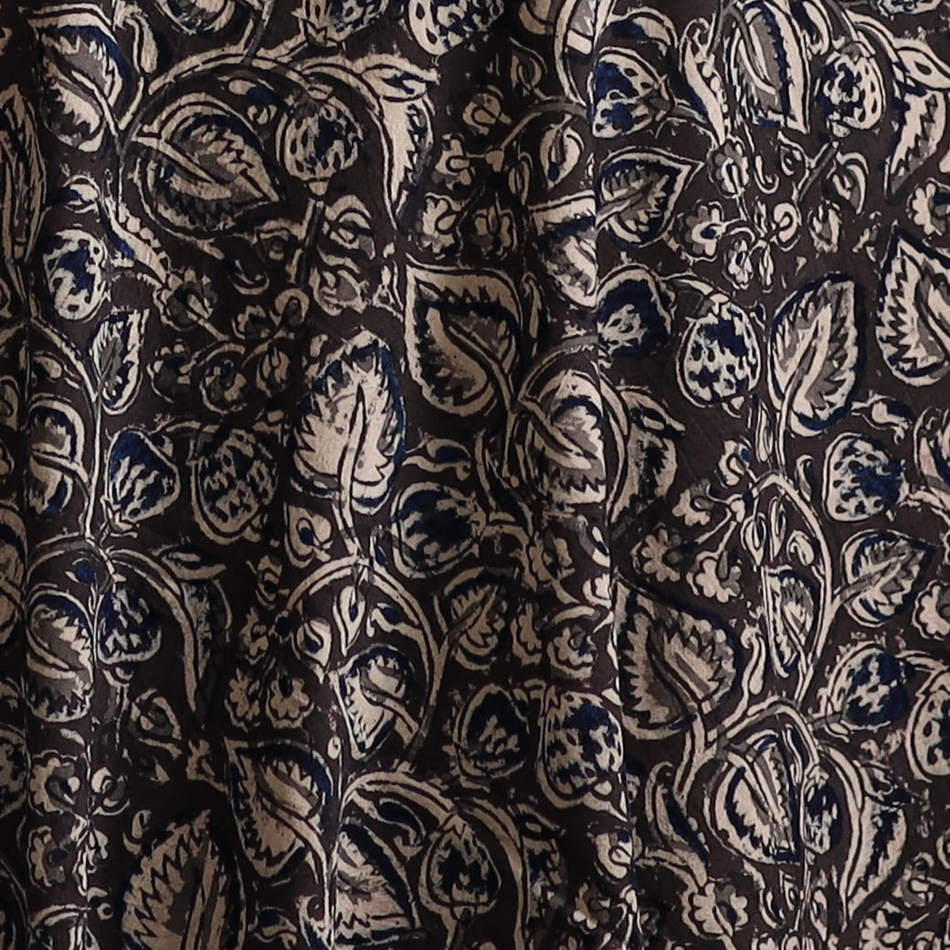 Pedana Kalamkari Hand Block Print Natural Dyed Cotton Fabric 15