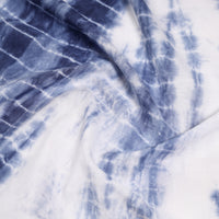 Blue - Shibori Tie-Dye Cotton Blouse Piece