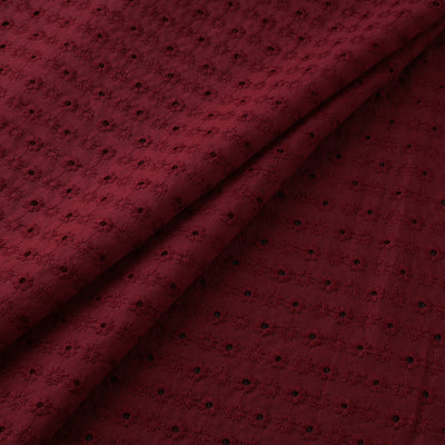 Floral Embroidered Cotton Hakoba Fabric 13