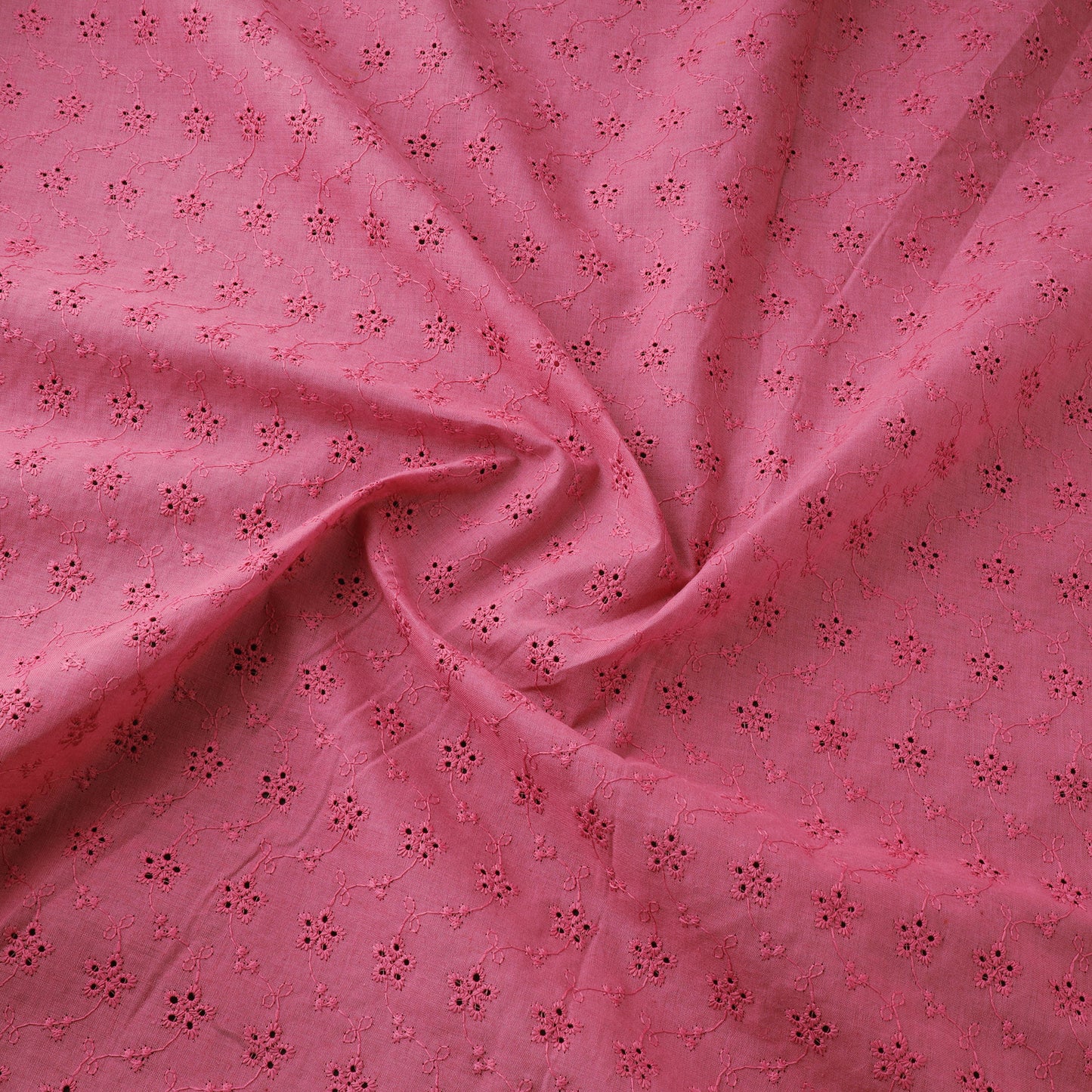 Floral Embroidered Cotton Hakoba Fabric 14