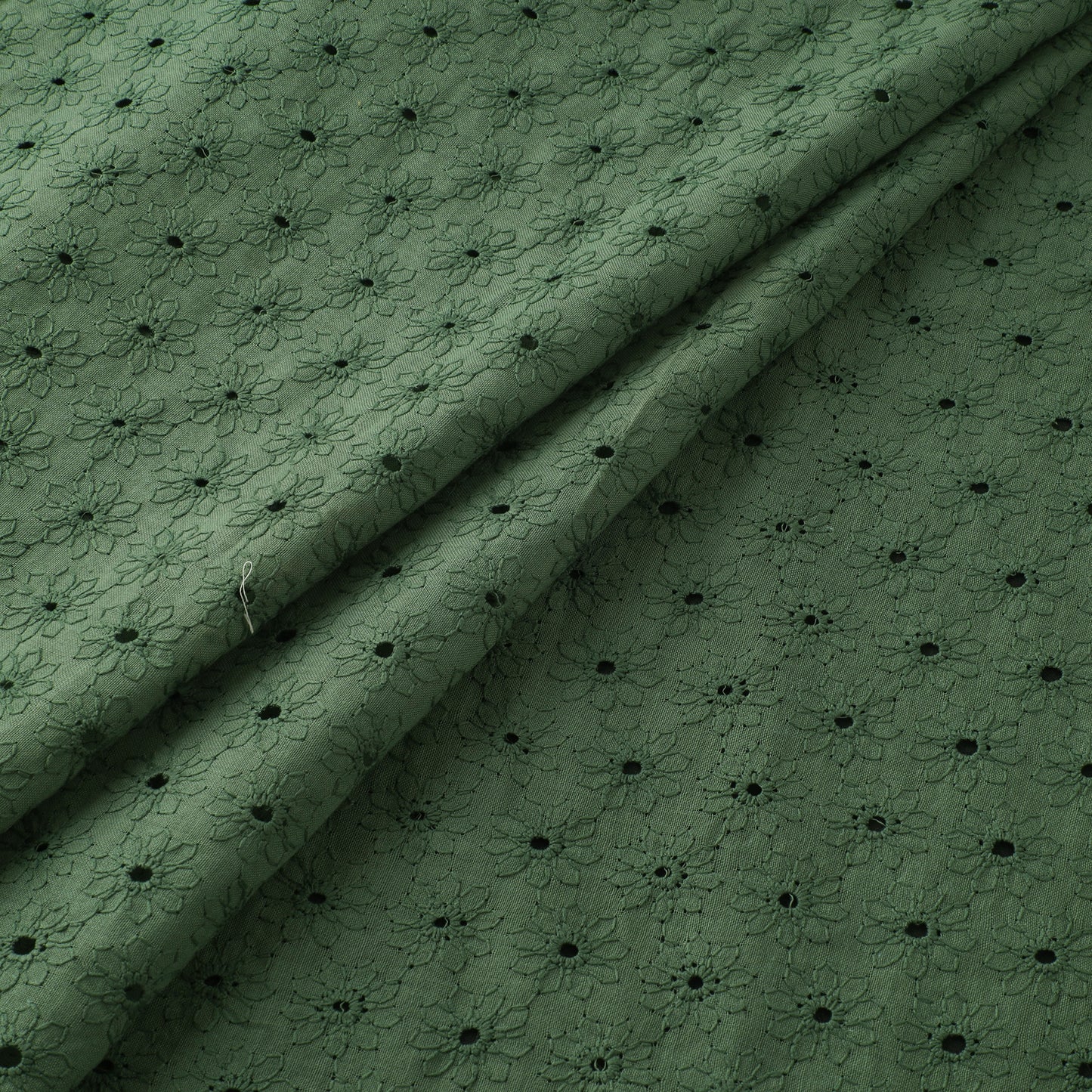Floral Embroidered Cotton Hakoba Fabric 15
