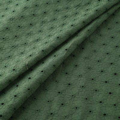 Floral Embroidered Cotton Hakoba Fabric 15