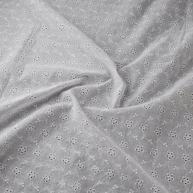 Floral Embroidered Cotton Hakoba Fabric 16