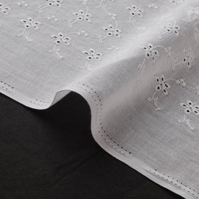Floral Embroidered Cotton Hakoba Fabric 16