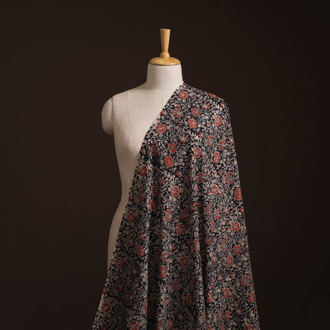 Pedana Kalamkari Hand Block Print Natural Dyed Cotton Fabric 21