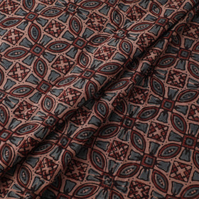 Hand Block Ajrakh Print Natural Dyed Cotton Fabric 01