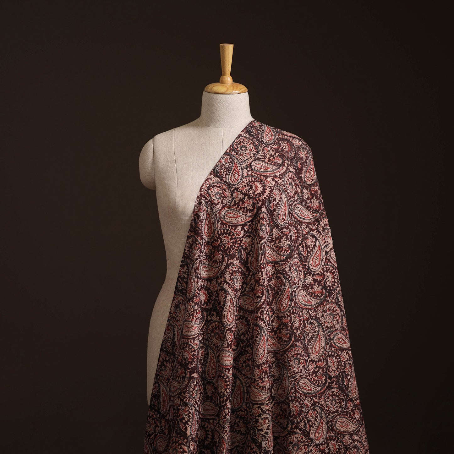 Pedana Kalamkari Hand Block Print Natural Dyed Cotton Fabric 25