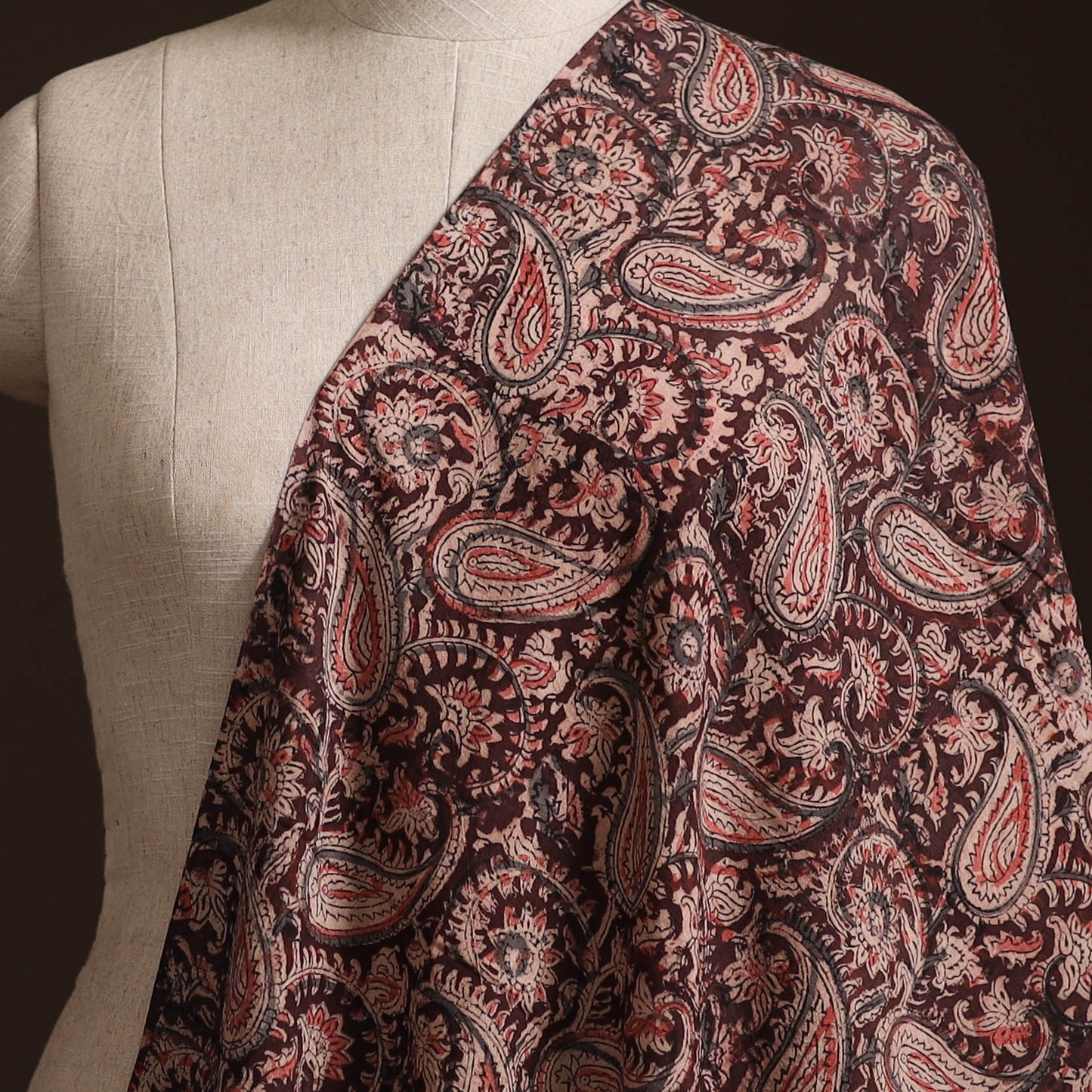 Pedana Kalamkari Hand Block Print Natural Dyed Cotton Fabric 25