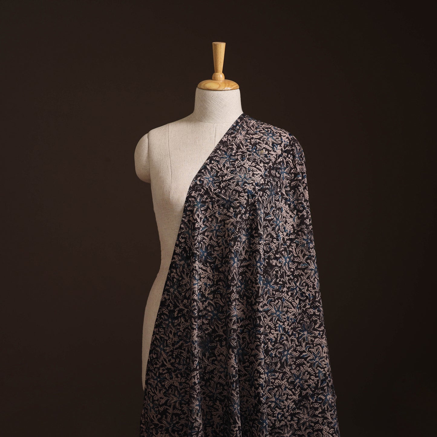 Pedana Kalamkari Hand Block Print Natural Dyed Cotton Fabric 26