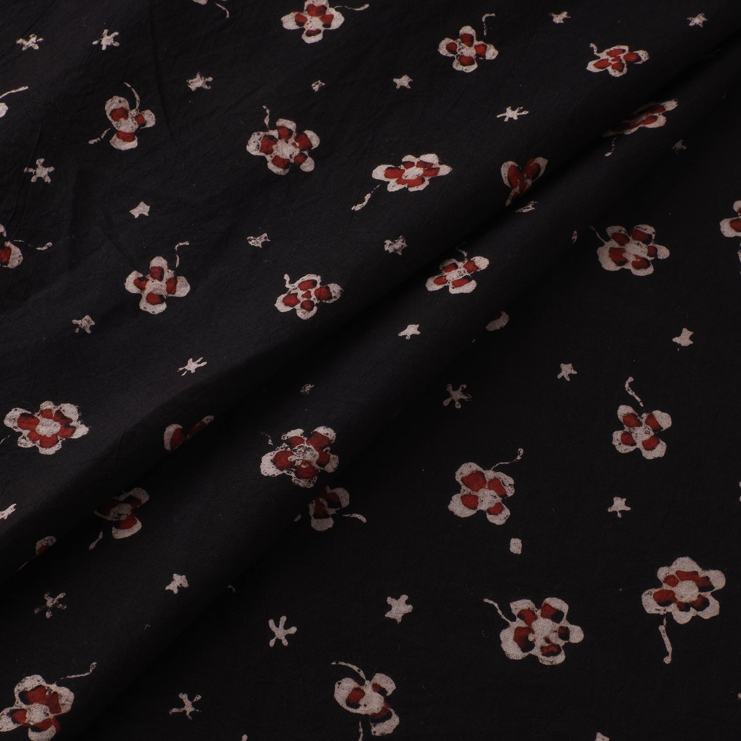 Hand Block Ajrakh Print Natural Dyed Cotton Fabric 21