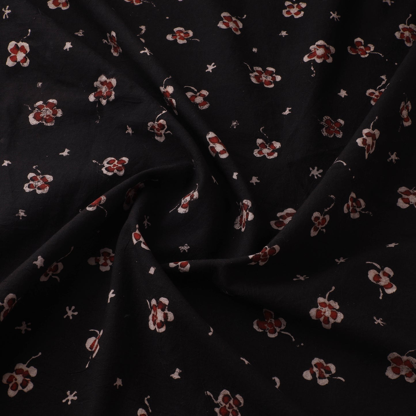 Hand Block Ajrakh Print Natural Dyed Cotton Fabric 21