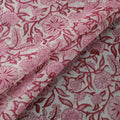 Sanganeri Hand Block Print Chanderi Silk Fabric 10
