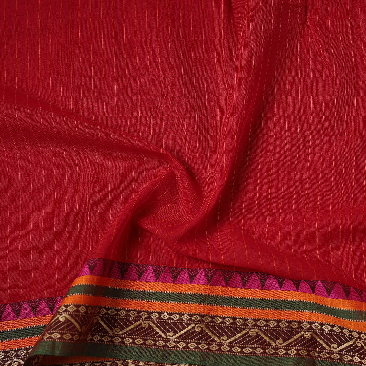 Dharwad Checks Cotton Fabric with Border 03