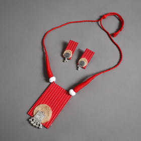 Handmade GS Jute Fabart Necklace Set 15