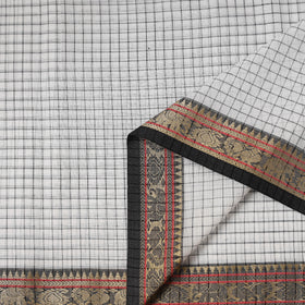 Dharwad Checks Cotton Fabric with Border 06
