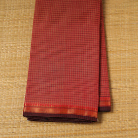 Dharwad Checks Cotton Fabric with Border 07