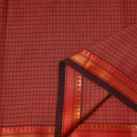 Dharwad Checks Cotton Fabric with Border 07