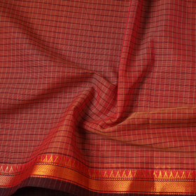 Dharwad Checks Cotton Fabric with Border 07