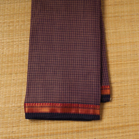 Dharwad Checks Cotton Fabric with Border 08