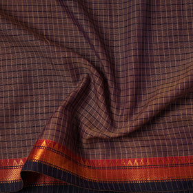 Dharwad Checks Cotton Fabric with Border 08